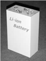 リチウムイオン電池の外観