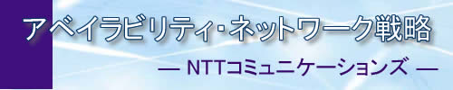 アベイラビリティ・ネットワーク戦略― NTTコミュニケーションズ ―